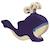 Figurine baleine bleue - jet d'eau Bleu 1 - vertbaudet enfant 