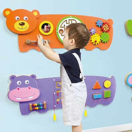 Panneau d'activités mural ours Orange 4 - vertbaudet enfant 