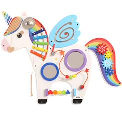 Jouet-Panneau d'activités mural licorne