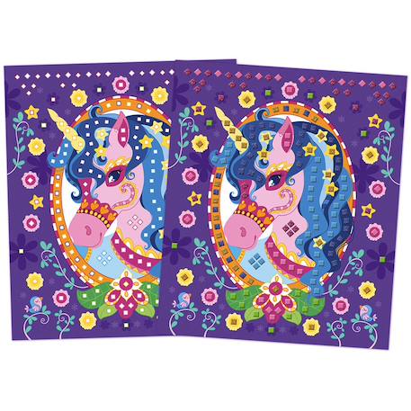 Mosaïques poneys et licornes Rose 2 - vertbaudet enfant 