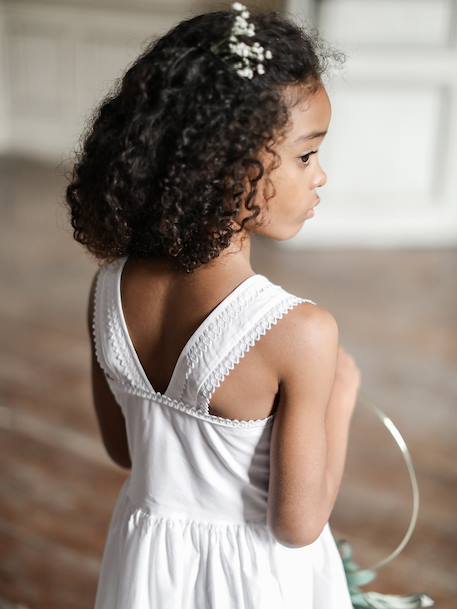 Robe charlotte - Cortège arabesque Blanc vif uni 5 - vertbaudet enfant 