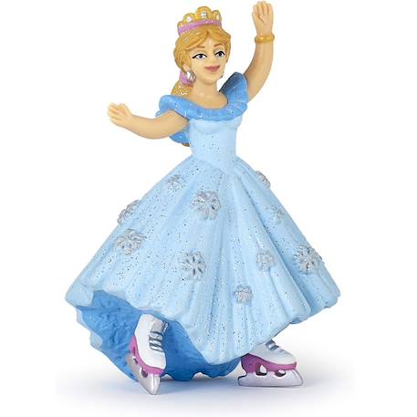 Figurine princesse aux patins à glace Bleu 1 - vertbaudet enfant 