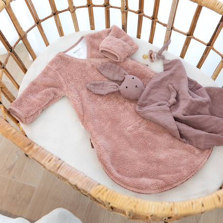 Gigoteuse avec moufles hiver  - tog 2.5 chaud tout doux Blush+Grizou+Lunar+Marshmallow+Natural+Noisette+Pudding+Sesame+Stone+Vintage 55 - vertbaudet enfant 