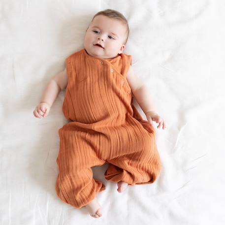 Gigoteuse jambes séparables été  - tog 0.5 swaddle Amande+Pumpkin+Rosa 11 - vertbaudet enfant 