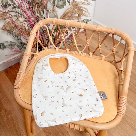 Bavoir en coton sidonia Sidonia, beige, écru, blanc 2 - vertbaudet enfant 