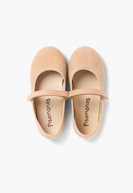 Chaussures fille en serratex avec à scratch Bleu azur+Bleu marine+Camel+Gris+Noir+Rose+Rouge+Taupe+Vert 17 - vertbaudet enfant 