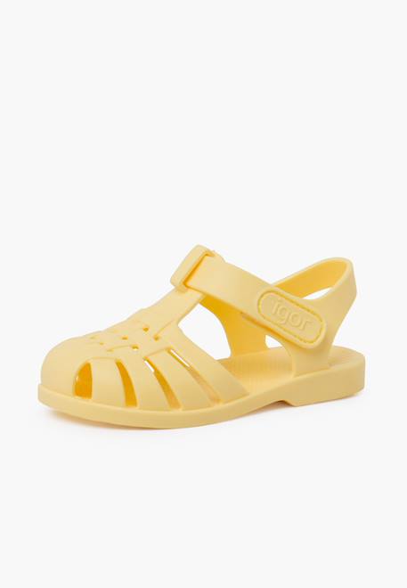 Sandales plage enfants couleurs pastel fermeture scratch Ivoire+Menthe+Moutarde+Océan+Rose pâle+Sable+Vanille+Vert 38 - vertbaudet enfant 
