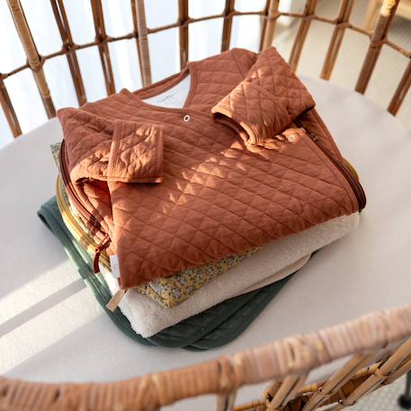 Gigoteuse avec moufles mi-saison  - tog 1.5 matelassé confort Beige+Blush+Brick+Cream+Green+Lunar+Mix grey+Mix tender+Stone+Vintage 15 - vertbaudet enfant 