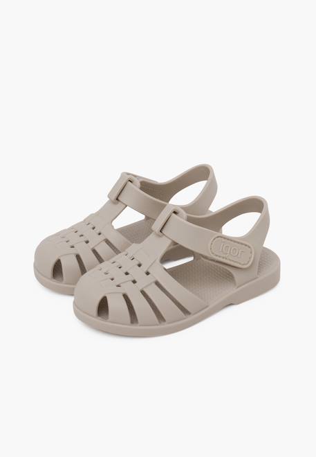 Sandales plage enfants couleurs pastel fermeture scratch Ivoire+Menthe+Moutarde+Océan+Rose pâle+Sable+Vanille+Vert 34 - vertbaudet enfant 