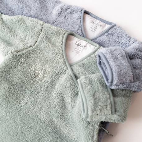 Gigoteuse avec moufles hiver  - tog 2.5 chaud tout doux Blush+Grizou+Lunar+Marshmallow+Natural+Noisette+Pudding+Sesame+Stone+Vintage 51 - vertbaudet enfant 