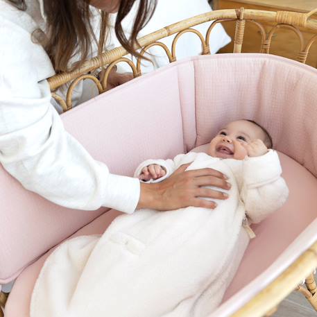 Gigoteuse avec moufles hiver  - tog 2.5 chaud tout doux Blush+Grizou+Lunar+Marshmallow+Natural+Noisette+Pudding+Sesame+Stone+Vintage 37 - vertbaudet enfant 