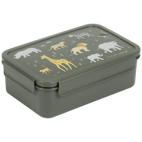 Lunch box Vert, gris, jaune 1 - vertbaudet enfant 