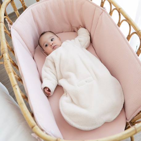 Gigoteuse avec moufles hiver  - tog 2.5 chaud tout doux Blush+Grizou+Lunar+Marshmallow+Natural+Noisette+Pudding+Sesame+Stone+Vintage 40 - vertbaudet enfant 