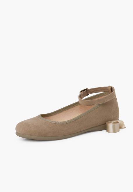 Ballerines pour fille et femme avec rubans en satin et bride Beige+Bleu de france+Bleu marine+Bleu pastel+Gris foncé+Gris perle+Olive verte+Rose claire+Sable+Taupe+Vert pastel 46 - vertbaudet enfant 