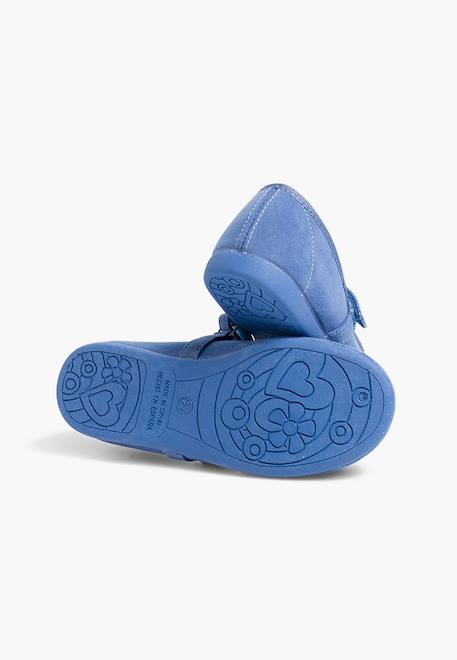 Chaussures fille en serratex avec à scratch Bleu azur+Bleu marine+Noir+Rose+Rouge+Vert 3 - vertbaudet enfant 