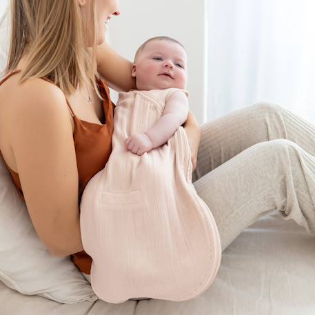 Gigoteuse sans manches été  - tog 0.5 swaddle Amande+Atlantide+Pumpkin+Rosa 20 - vertbaudet enfant 