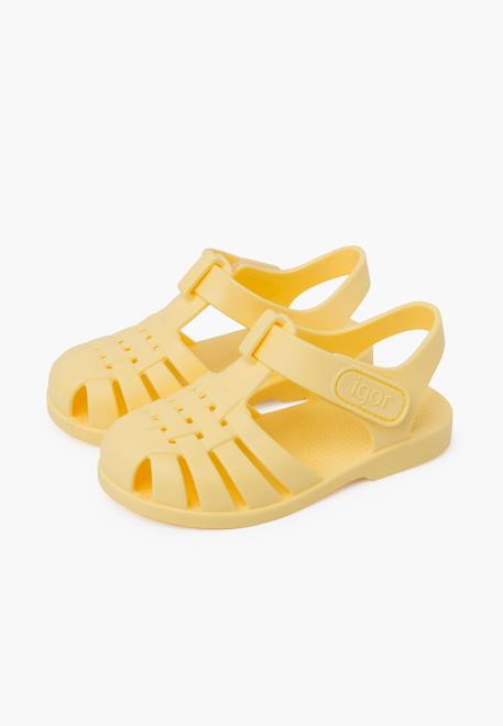 Sandales plage enfants couleurs pastel fermeture scratch Ivoire+Menthe+Moutarde+Océan+Rose pâle+Sable+Vanille+Vert 40 - vertbaudet enfant 
