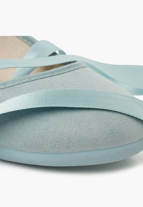 Ballerines pour fille et femme avec rubans en satin et bride Beige+Bleu de france+Bleu marine+Bleu pastel+Gris foncé+Gris perle+Olive verte+Rose claire+Sable+Taupe+Vert pastel 22 - vertbaudet enfant 