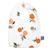 Bavoir en coton clem Clem, orange, vert 1 - vertbaudet enfant 