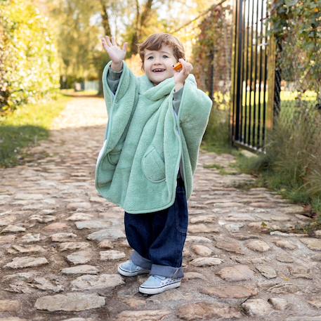 Poncho de voyage - moelleux douceur Blush+Grizou+Lunar+Natural+Noisette+Sauge+Stone+Turquoise 32 - vertbaudet enfant 