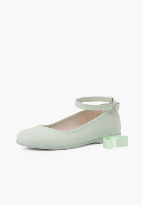 Ballerines pour fille et femme avec rubans en satin et bride Beige+Bleu de france+Bleu marine+Bleu pastel+Gris foncé+Gris perle+Olive verte+Rose claire+Sable+Taupe+Vert pastel 58 - vertbaudet enfant 