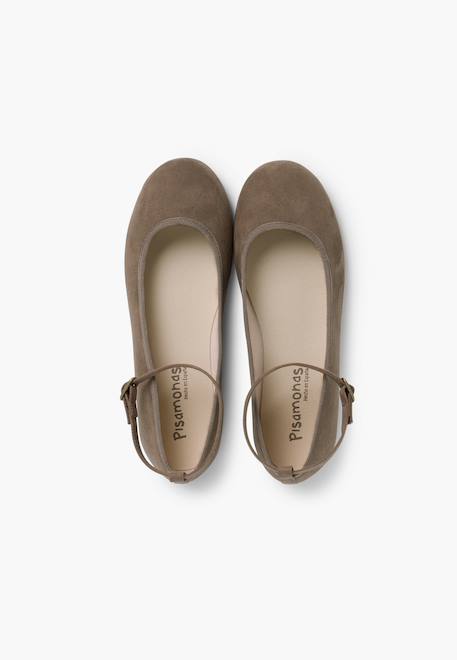 Ballerines pour fille et femme avec rubans en satin et bride Beige+Bleu de france+Bleu marine+Bleu pastel+Gris foncé+Gris perle+Olive verte+Rose claire+Sable+Taupe+Vert pastel 55 - vertbaudet enfant 