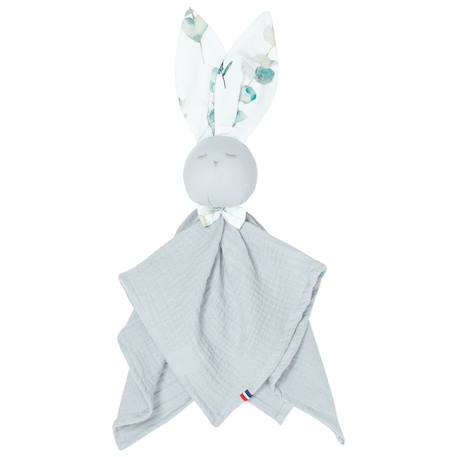 Doudou plat lapin  eucalyptus Eucalyptus, vert, gris 1 - vertbaudet enfant 