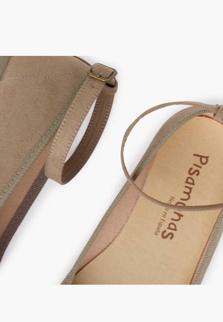 Ballerines pour fille et femme avec rubans en satin et bride Beige+Bleu de france+Bleu marine+Bleu pastel+Gris foncé+Gris perle+Olive verte+Rose claire+Sable+Taupe+Vert pastel 50 - vertbaudet enfant 