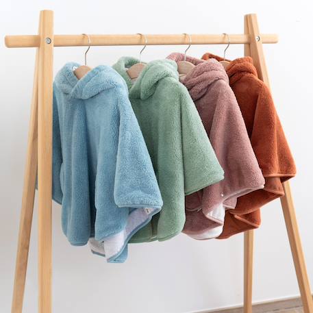 Poncho de voyage - moelleux douceur Blush+Grizou+Lunar+Natural+Noisette+Sauge+Stone+Turquoise 47 - vertbaudet enfant 