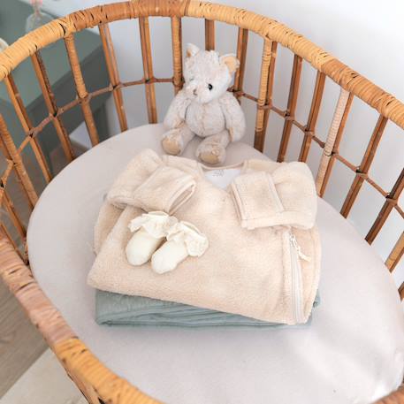 Gigoteuse avec moufles hiver  - tog 2.5 chaud tout doux Blush+Grizou+Lunar+Marshmallow+Natural+Noisette+Pudding+Sesame+Stone+Vintage 21 - vertbaudet enfant 