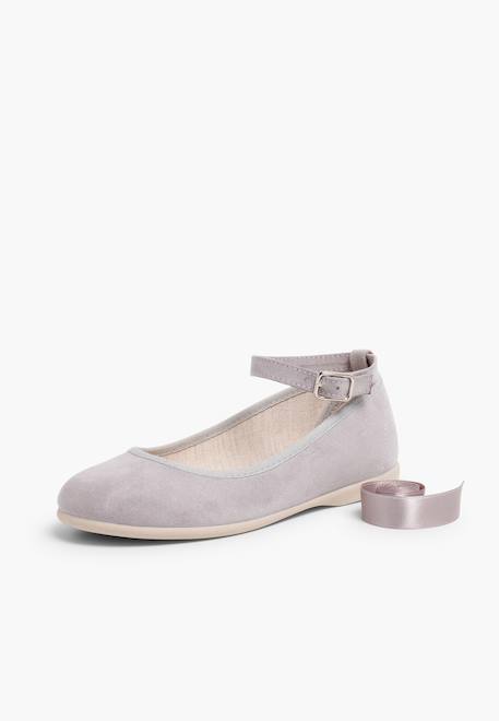 Ballerines pour fille et femme avec rubans en satin et bride Beige+Bleu de france+Bleu marine+Bleu pastel+Gris foncé+Gris perle+Olive verte+Rose claire+Sable+Taupe+Vert pastel 29 - vertbaudet enfant 