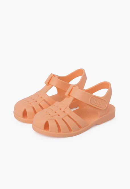 Sandales plage enfants couleurs pastel fermeture scratch Abricot+Ivoire+Menthe+Moutarde+Océan+Rose pâle+Sable+Vanille+Vert 4 - vertbaudet enfant 