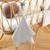 Doudou lange attache tétine en gaze de coton melody Melody, blanc imprimé minimaliste 6 - vertbaudet enfant 