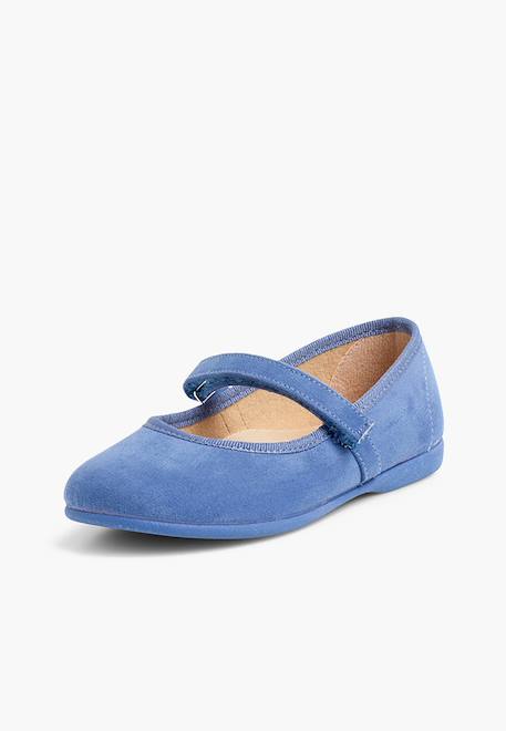 Chaussures fille en serratex avec à scratch Bleu azur+Bleu marine+Noir+Rose+Rouge+Vert 2 - vertbaudet enfant 