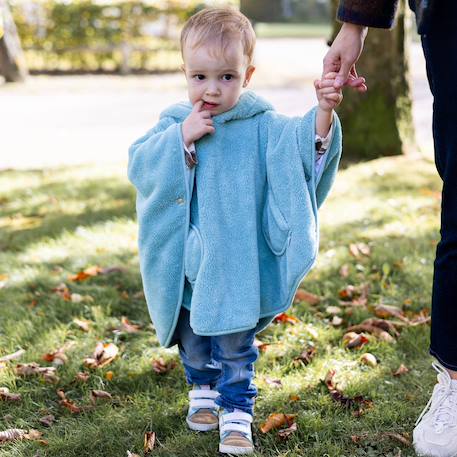 Poncho de voyage - moelleux douceur Blush+Grizou+Lunar+Natural+Noisette+Sauge+Stone+Turquoise 44 - vertbaudet enfant 