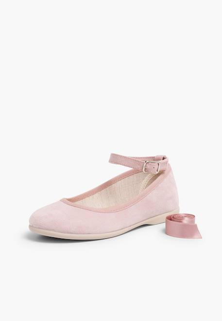 Ballerines pour fille et femme avec rubans en satin et bride Beige+Bleu de france+Bleu marine+Bleu pastel+Gris foncé+Gris perle+Olive verte+Rose claire+Sable+Taupe+Vert pastel 41 - vertbaudet enfant 