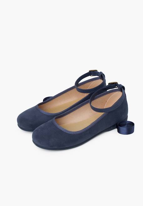 Ballerines pour fille et femme avec rubans en satin et bride Beige+Bleu de france+Bleu marine+Bleu pastel+Gris foncé+Gris perle+Olive verte+Rose claire+Sable+Taupe+Vert pastel 9 - vertbaudet enfant 