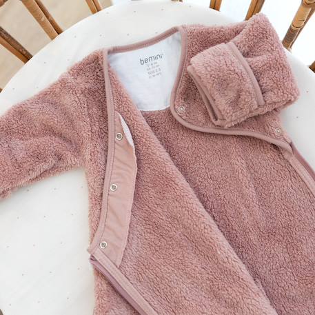 Gigoteuse avec moufles hiver  - tog 2.5 chaud tout doux Blush+Grizou+Lunar+Marshmallow+Natural+Noisette+Pudding+Sesame+Stone+Vintage 57 - vertbaudet enfant 