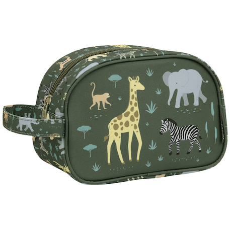 Trousse de toilette savane Vert, écru, jaune 1 - vertbaudet enfant 