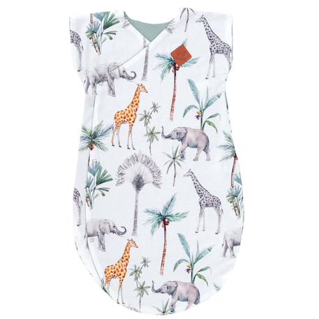 Gigoteuse légère tog 1,5 kimono safari Safari, vert, gris, blanc 1 - vertbaudet enfant 