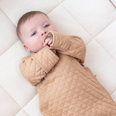 Gigoteuse avec moufles mi-saison  - tog 1.5 matelassé confort Beige+Blush+Brick+Cream+Green+Lunar+Mix grey+Mix tender+Stone+Vintage 2 - vertbaudet enfant 