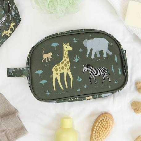 Trousse de toilette savane Vert, écru, jaune 6 - vertbaudet enfant 