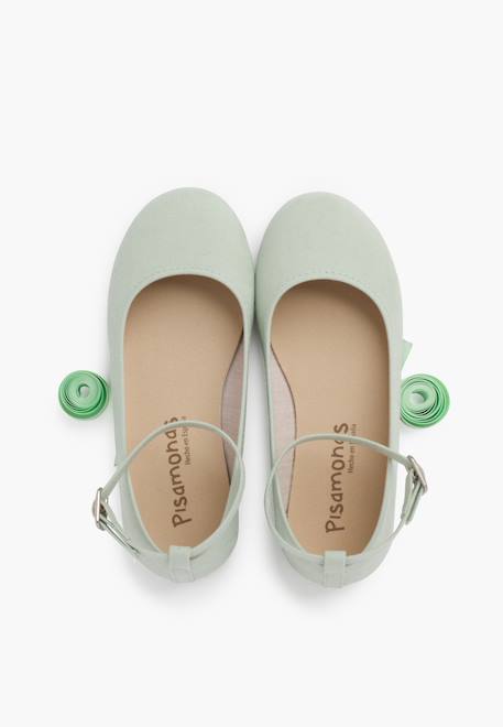 Ballerines pour fille et femme avec rubans en satin et bride Beige+Bleu de france+Bleu marine+Bleu pastel+Gris foncé+Gris perle+Olive verte+Rose claire+Sable+Taupe+Vert pastel 61 - vertbaudet enfant 