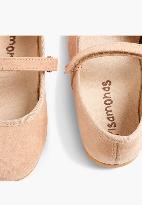 Chaussures fille en serratex avec à scratch Bleu azur+Bleu marine+Camel+Gris+Noir+Rose+Rouge+Taupe+Vert 18 - vertbaudet enfant 