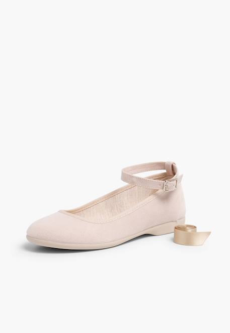 Ballerines pour fille et femme avec rubans en satin et bride Beige+Bleu de france+Bleu marine+Bleu pastel+Gris foncé+Gris perle+Olive verte+Rose claire+Sable+Taupe+Vert pastel 2 - vertbaudet enfant 