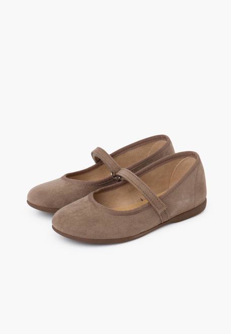 Chaussures fille en serratex avec à scratch Bleu azur+Bleu marine+Camel+Gris+Noir+Rose+Rouge+Taupe+Vert 46 - vertbaudet enfant 
