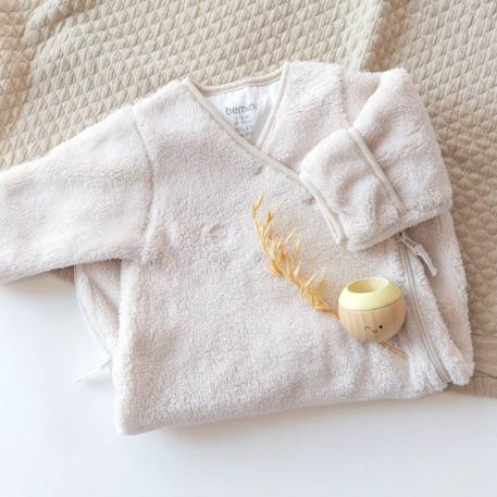 Gigoteuse avec moufles hiver  - tog 2.5 chaud tout doux Blush+Grizou+Lunar+Marshmallow+Natural+Noisette+Pudding+Sesame+Stone+Vintage 38 - vertbaudet enfant 