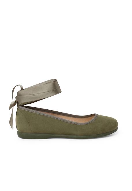 Ballerines pour fille et femme avec rubans en satin et bride Beige+Bleu de france+Bleu marine+Bleu pastel+Gris foncé+Gris perle+Olive verte+Rose claire+Sable+Taupe+Vert pastel 34 - vertbaudet enfant 