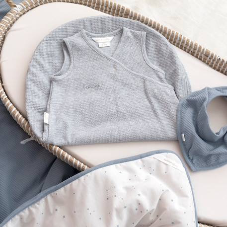 Gigoteuse sans manches été  -  tog 1 waffle bio Mix grey 3 - vertbaudet enfant 