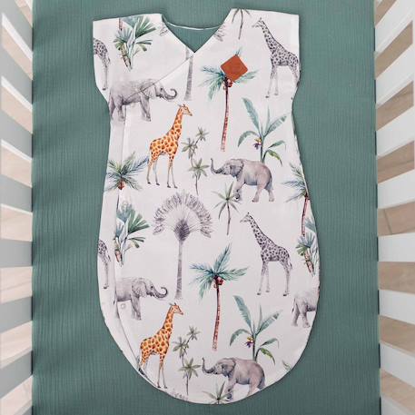 Gigoteuse légère tog 1,5 kimono safari Safari, vert, gris, blanc 2 - vertbaudet enfant 